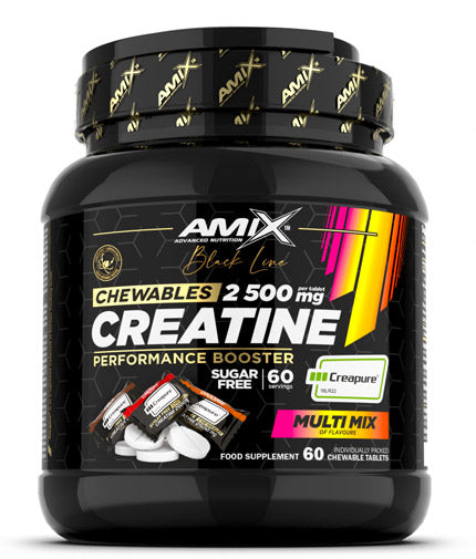 Black Line Creatine Creapure 2500 mg Zero Sugar / 60 Chews - Nutra Best Europe
