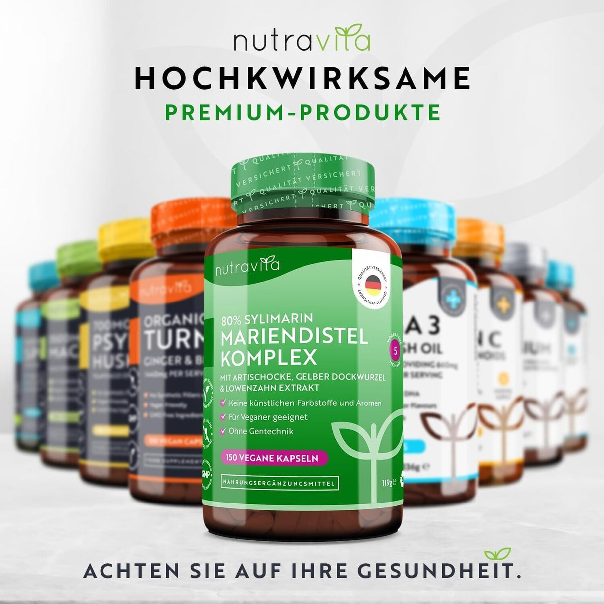 Milk Thistle Complex (80% Silymarin) - 150 Vcaps Nutravita - Nutra Best Europe