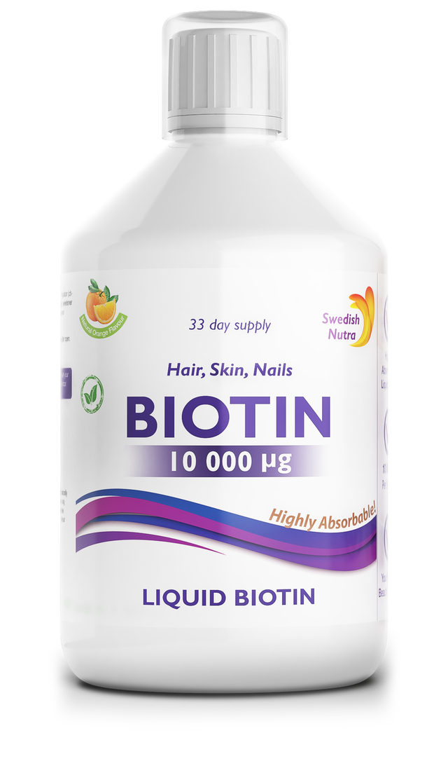 Liquid Biotin 10,000 mcg x 500 ml - Nutra Best Europe