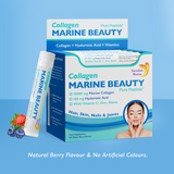 URGENT / Fish Collagen Marine Beauty 10000 mg with hyaluronic acid 100 mg /20 x 25 ml/ - Nutra Best Europe