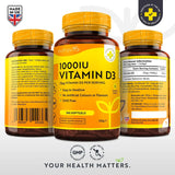 Vitamin D3 1000iu (25ug) 365 Softgels - Nutra Best Europe