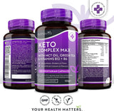 Keto Complex Max /120 capsules, 60 doses/ Nutravita - Nutra Best Europe