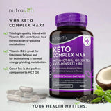 Keto Complex Max /120 capsules, 60 doses/ Nutravita - Nutra Best Europe