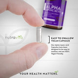 Alpha Lipoic Acid 650mg /120 capsules, 120 doses/ Nutravita - Nutra Best Europe
