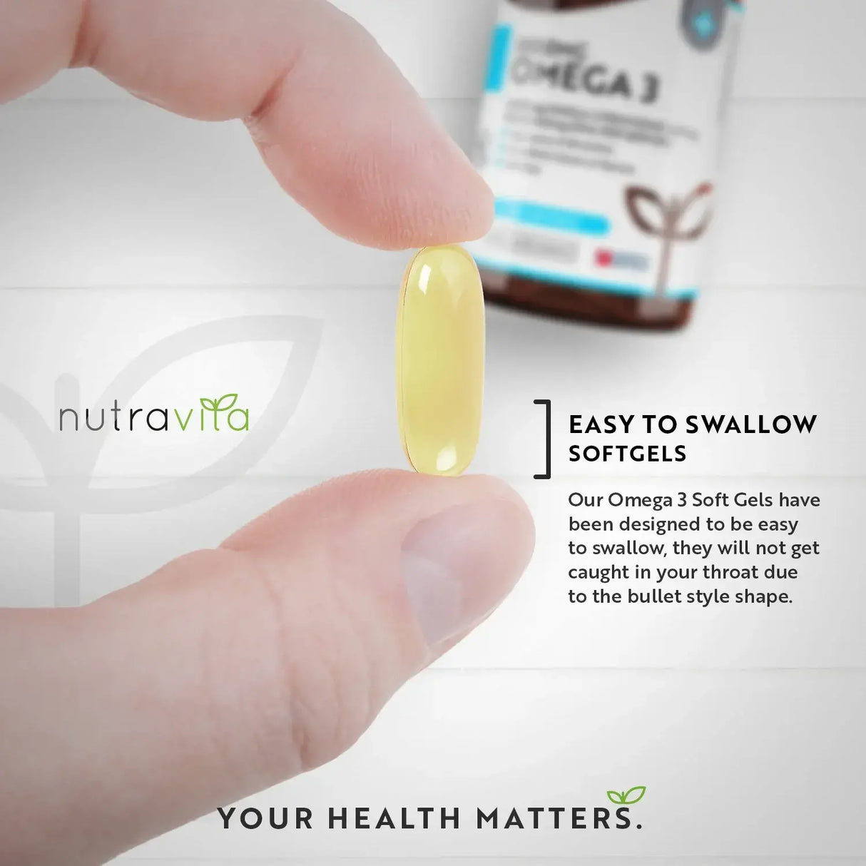 Omega 3 2000 mg /EPA 660 mg, DHA 440 mg/ Pure Fish Oil /240 capsules, 120 doses/ Nutravita - Nutra Best Europe