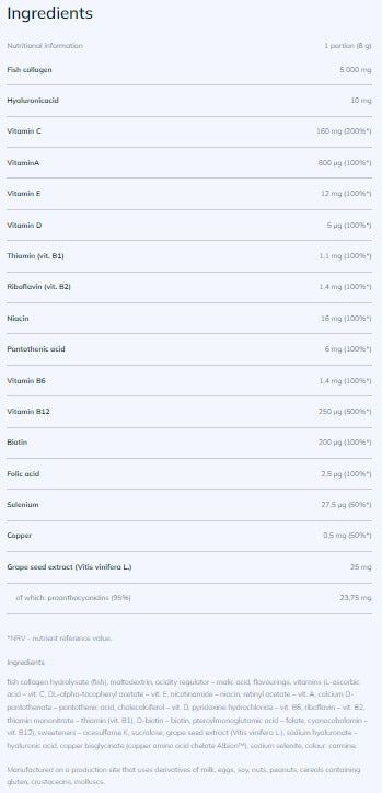 Fish Collagen Powder - 0.240 kg - Nutra Best Europe