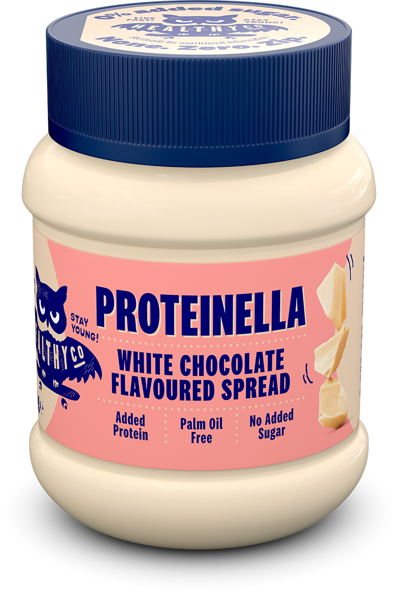 Proteinella White Chocolate 400 g - liquid white chocolate without added sugar and without palm oil - Nutra Best Europe