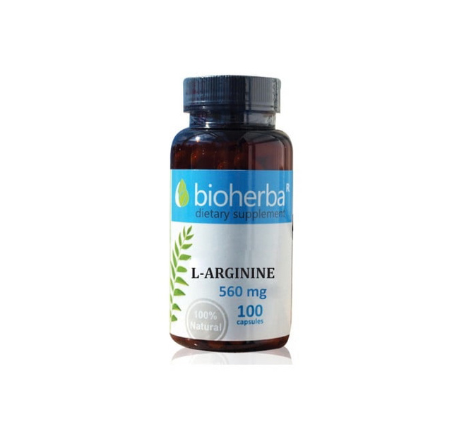 L-Arginine 560 mg - 100 capsules - Nutra Best Europe
