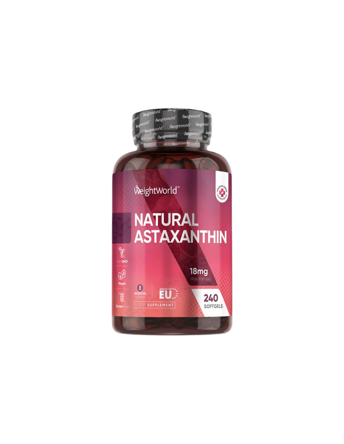 Látásra - Astaxanthin 18 mg (mikroalgából), 240 kapszula - Astaxanthin