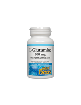 For the intestinal barrier and muscle function - L-glutamine, 500 mg, 60 capsules Natural Factors - Nutra Best Europe