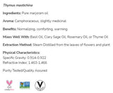 Marjoram Oil | 100% Pure Thymus Mastichina - 30 ml - Nutra Best Europe