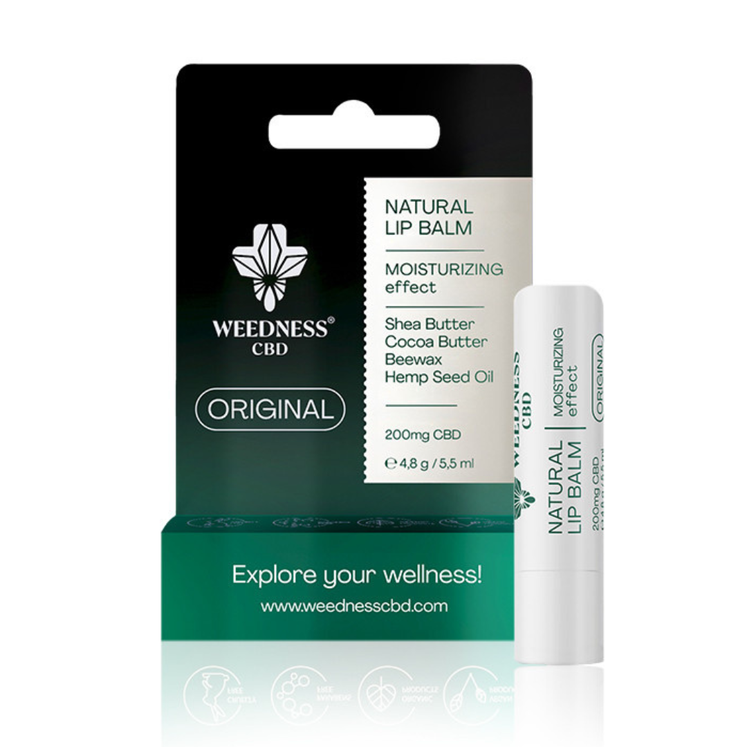 НАТУРАЛЕН БАЛСАМ ЗА УСТНИ С ОВЛАЖНЯВАЩ ЕФЕКТ 4% CBD - Nutra Best Europe