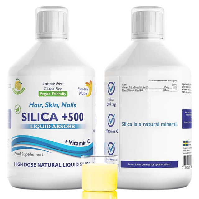 Natural Silica+ /500 ml, 33 DOSES/ Swedish Nutra - Nutra Best Europe