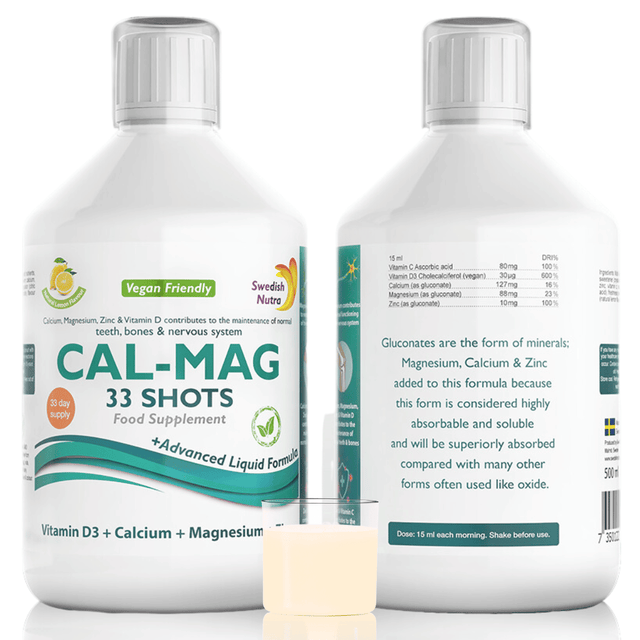 CAL-MAG /500 ML, 33 DOSES/ SWEDISH NUTRA - Nutra Best Europe