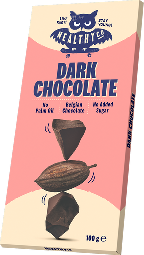 HealthyCo dark natural chocolate 100 grams - no added sugar and no palm oil - Nutra Best Europe