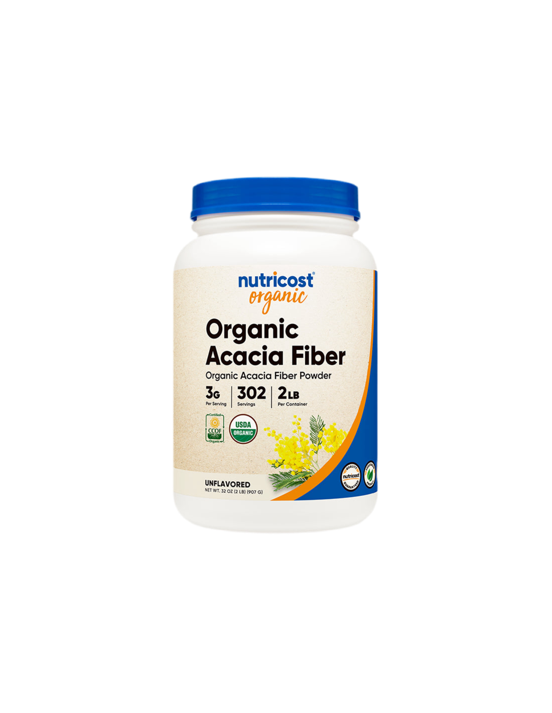 Acacia fiber powder - organic, 907g Nutricost - Nutra Best Europe