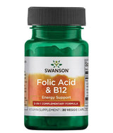Folic Acid & B12 - 30 capsules - Nutra Best Europe