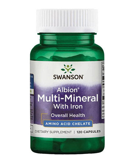 Albion Multi-Mineral With Iron - 120 capsules - Nutra Best Europe