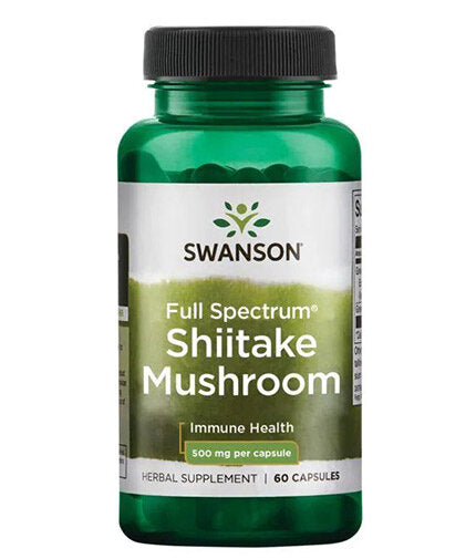 Full Spectrum Shiitake Mushroom 500 mg - 60 capsules - Nutra Best Europe