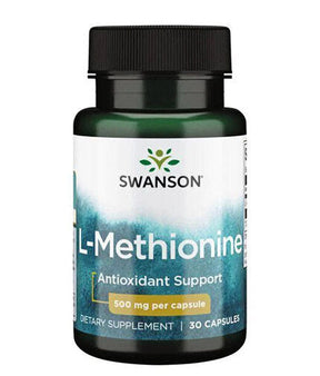 100% Pure L-Methionine 500 mg - 30 capsules - Nutra Best Europe