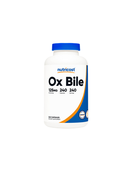 Digestion - Ox Bile (Ox Bile), 240 Nutricost capsules - Nutra Best Europe