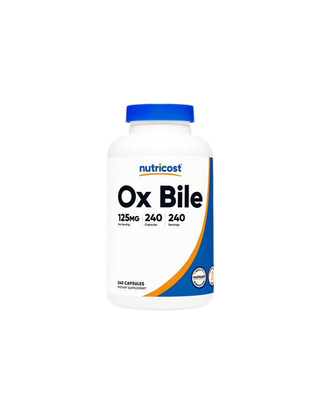 Digestion - Ox Bile (Ox Bile), 240 Nutricost capsules - Nutra Best Europe