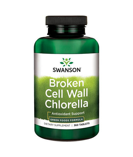 Broken Cell Wall Chlorella 500 mg - 360 Tablets - Nutra Best Europe