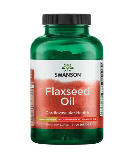 Flaxseed Oil 1000 mg - 100 Gel Capsules - Nutra Best Europe