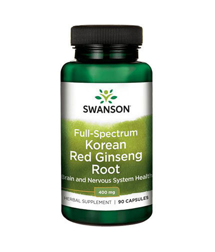 Full Spectrum Korean Red Ginseng Root 400 mg - 90 capsules - Nutra Best Europe