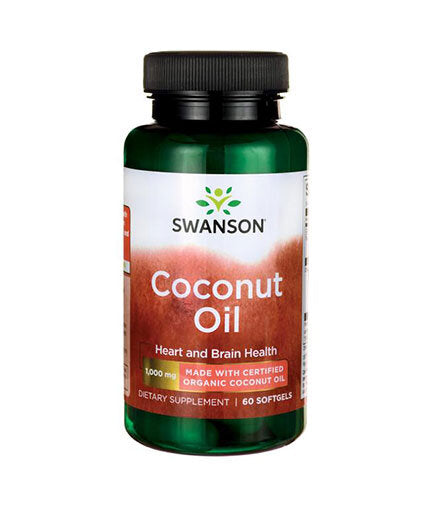 Certified Organic Coconut Oil 1000 mg - 60 Gel capsules - Nutra Best Europe