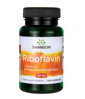 Vitamin B-2 / Riboflavin 100 mg - 100 capsules - Nutra Best Europe