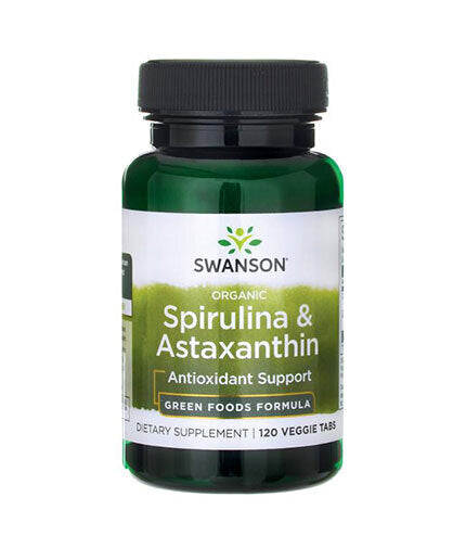 Organic Spirulina & Astaxanthin - 120 Tablets - Nutra Best Europe