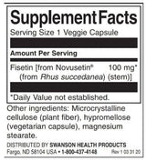 Fisetin Novusetin 100 mg - 30 capsules - Nutra Best Europe