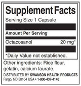 Octacosanol 20 mg | Maximum Strength - 30 capsules - Nutra Best Europe