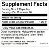 Apple Cider Vinegar 625 mg | High Potency - 180 capsules - Nutra Best Europe