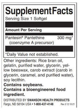 Pantesin Pantethine 300 mg - 60 Gel capsules - Nutra Best Europe