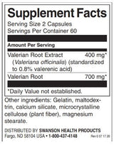 Valerian Root Extract 400 mg - 120 capsules - Nutra Best Europe