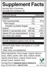 Immune Boost Gummies with Acerola, Zinc and Vitamin C & D | Cherry - 60 Chewable Tablets - Nutra Best Europe