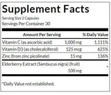 High Potency Ultimate Immune Defense with C, D, Zinc & Elderberry - 60 capsules - Nutra Best Europe