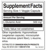 Glutamic Acid 500 mg - 60 capsules - Nutra Best Europe