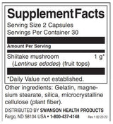 Full Spectrum Shiitake Mushroom 500 mg - 60 capsules - Nutra Best Europe