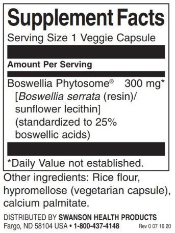Boswellia Phytosome - Standardized 300 mg / 60 Vcaps - 0 - Nutra Best Europe