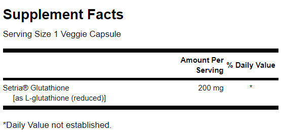 High Potency L-Glutathione 200 mg - 60 capsules - Nutra Best Europe