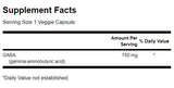 GABA 750 mg / Maximum Strength - 60 capsules - Nutra Best Europe