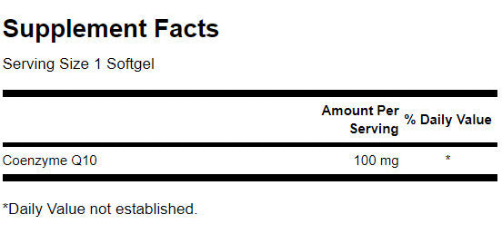 CoQ10 100 mg - 100 Gel capsules - Nutra Best Europe