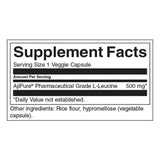 AjiPure L-Leucine - Pharmaceutical Grade 500 mg - 60 capsules - Nutra Best Europe