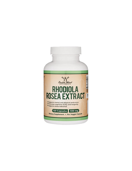 Rhodiola Rosea Extract - Golden root extract, 120 capsules Double Wood - Nutra Best Europe