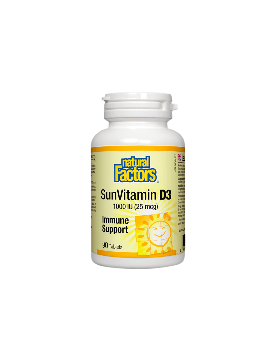 SunVitamin D3 1000 IU - 90 Tablets - Nutra Best Europe