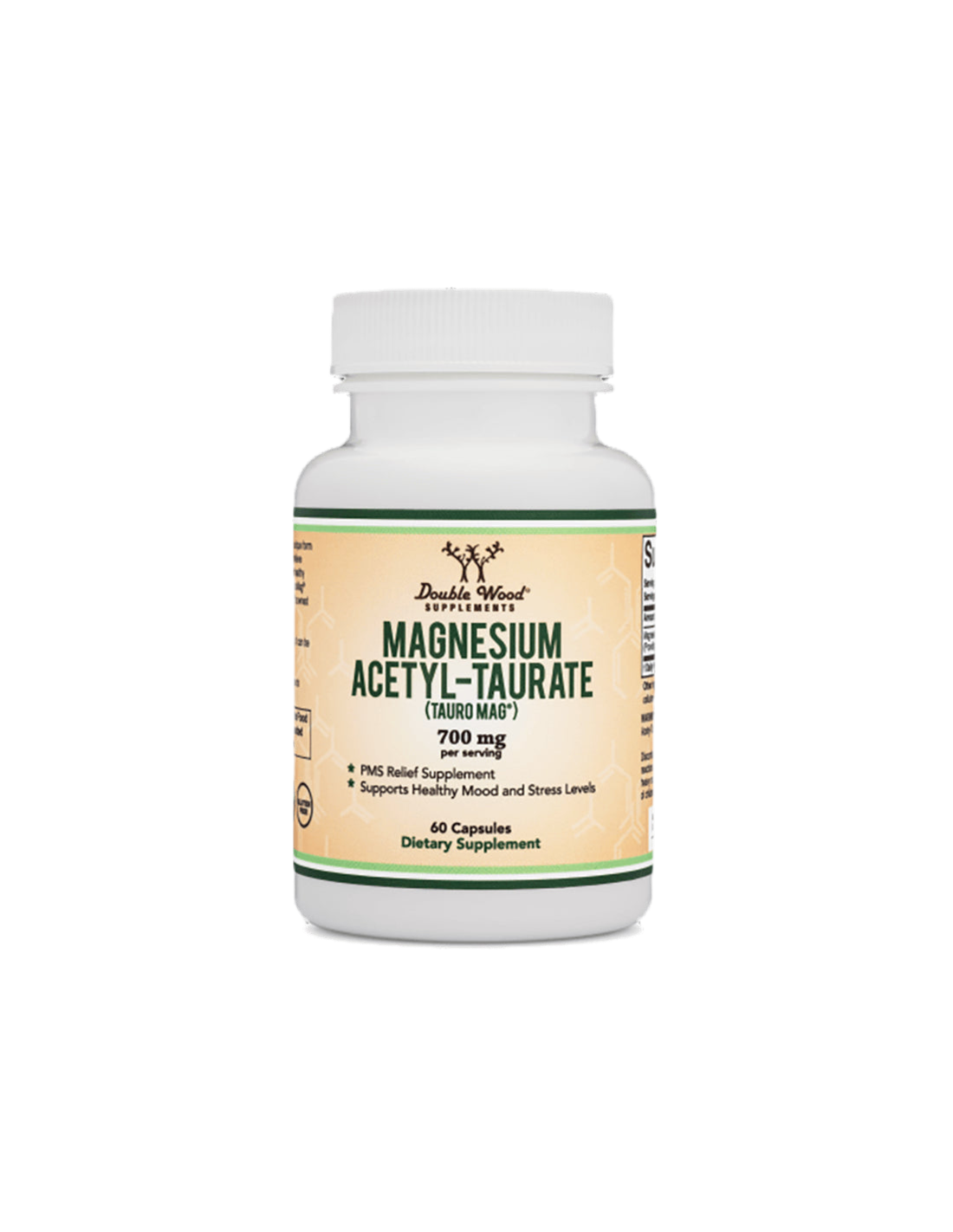 Magnesium Acetyl-taurate (TAURO-MAG®), 60 capsules Double Wood - Nutra Best Europe
