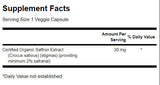 Saffron Extract 2% Safranal 30 mg - 60 capsules - Nutra Best Europe
